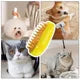 Cat & Dog Steam Brush and  Hair Removal Combs