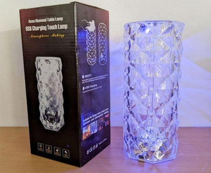 16 Colour Diamond Crystal Lamp With Remote LED Crystal Table Lamp