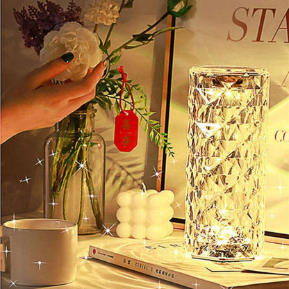 16 Colour Diamond Crystal Lamp With Remote LED Crystal Table Lamp